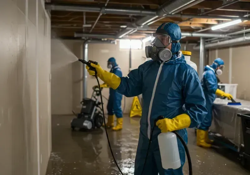 Basement Sanitization and Antimicrobial Treatment process in Union City, GA